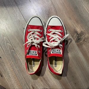 Red low top Converse